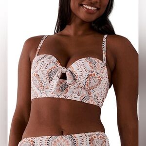 LA VIE EN ROSE || Boho Bandeau Bikini Top Size Medium